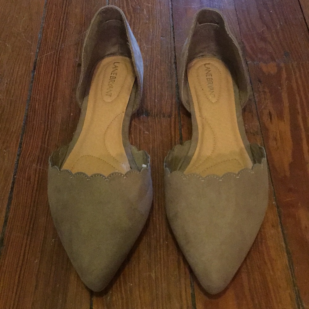 Lane Bryant Beige Flats